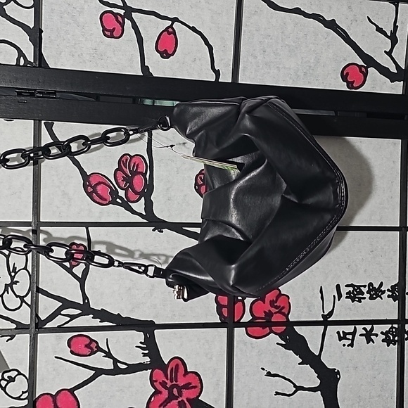 Badgley Mischka Vegan Leather‎ Bag Purse w/ Chain New - Picture 11 of 11